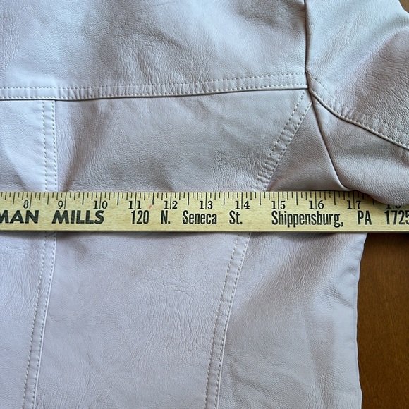 BACCINI pink vegan leather jacket in women’s petite small, excellent condition - Picture 8 of 13